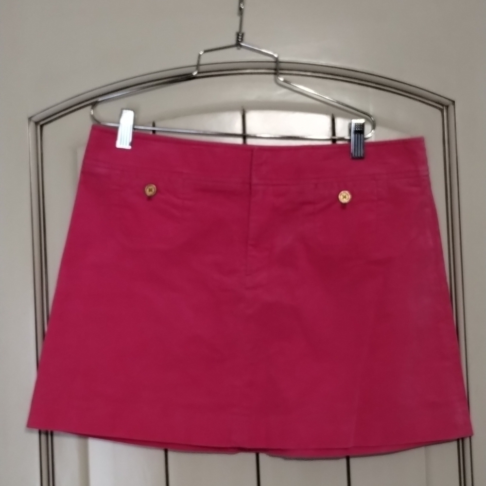 Lilly Pulitzer mini skirt Pink Corduroy Barbie pink Size 6 short Lilly Pulitzer